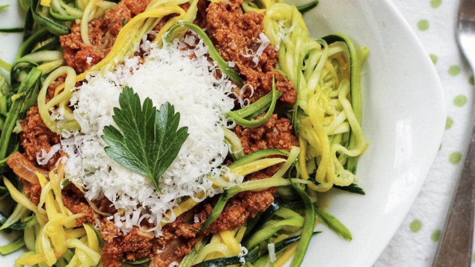 How To Make Spaghetti Zoodle Bolognese - Real Plans