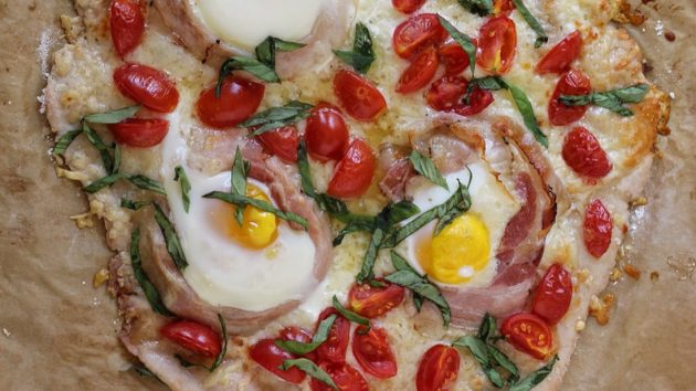 Breakfast Pizza with Pancetta - Real Plans