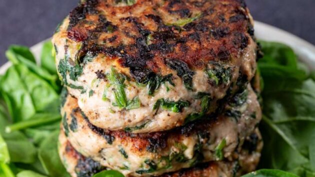 Greek Chicken Burgers