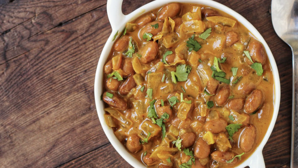 Coconut Curry Baked Beans