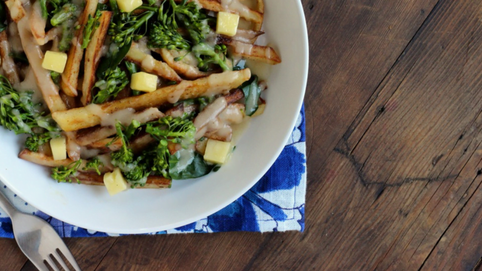 Poutine with Broccolini - Real Plans