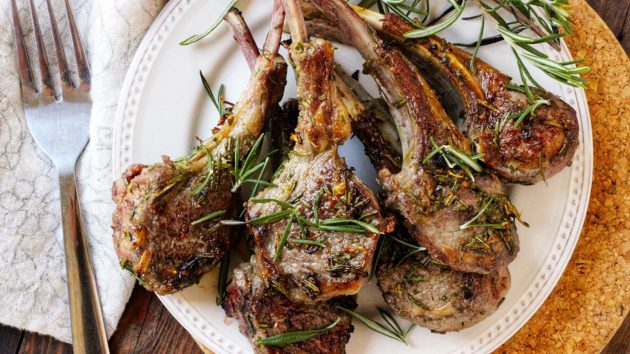 Rosemary Grilled Lamb Chops - Real Plans