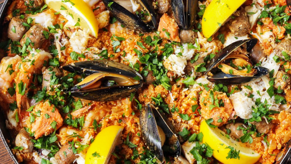 AIP Paleo Seafood Paella Recipe - Real Plans