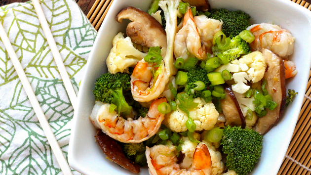 AIP Veggie Stir-Fry with Shrimp Recipe - Real Plans