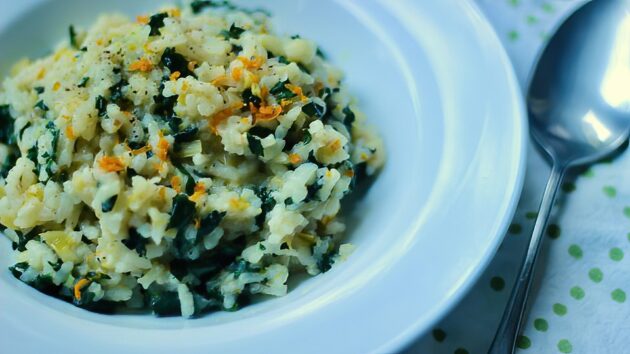 Risotto with Winter Greens and Citrus