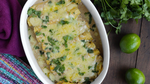 White Chicken Enchiladas