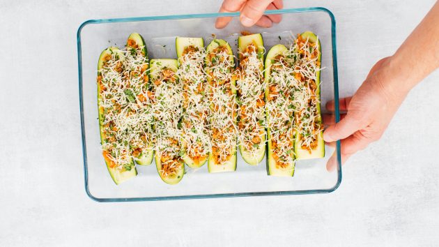 Sausage Zucchini Boats