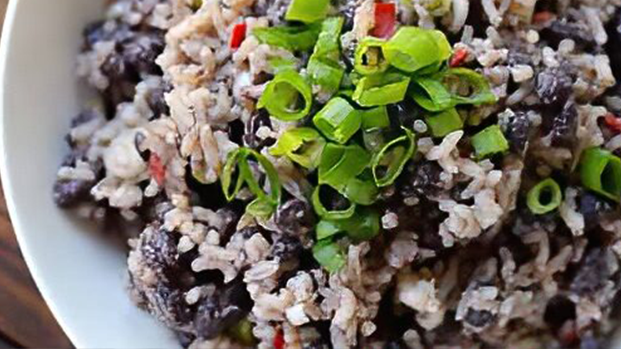 Slow Cooker Jamaican Rice and Beans