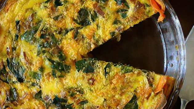 Swiss Chard and Bacon Quiche