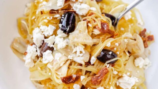 Greek Inspired Spaghetti Squash