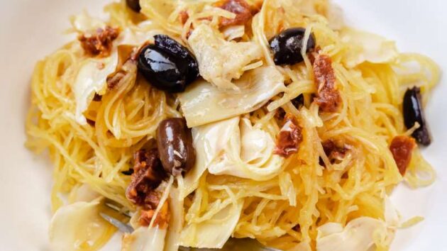 Greek Inspired Spaghetti Squash (DF)